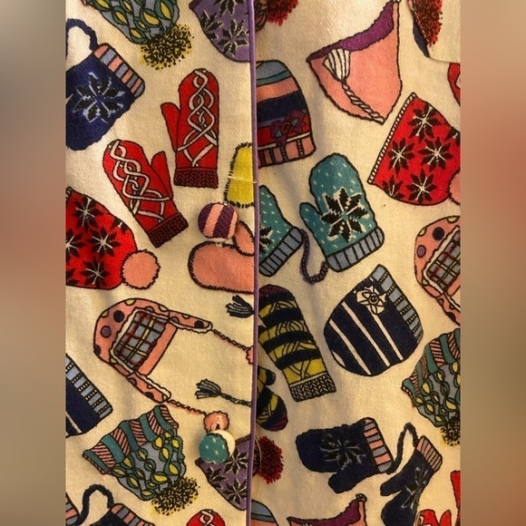 3 for $15 💜 Dearfoams Vanilla Snow Day Pajama Top - Picture 6 of 9